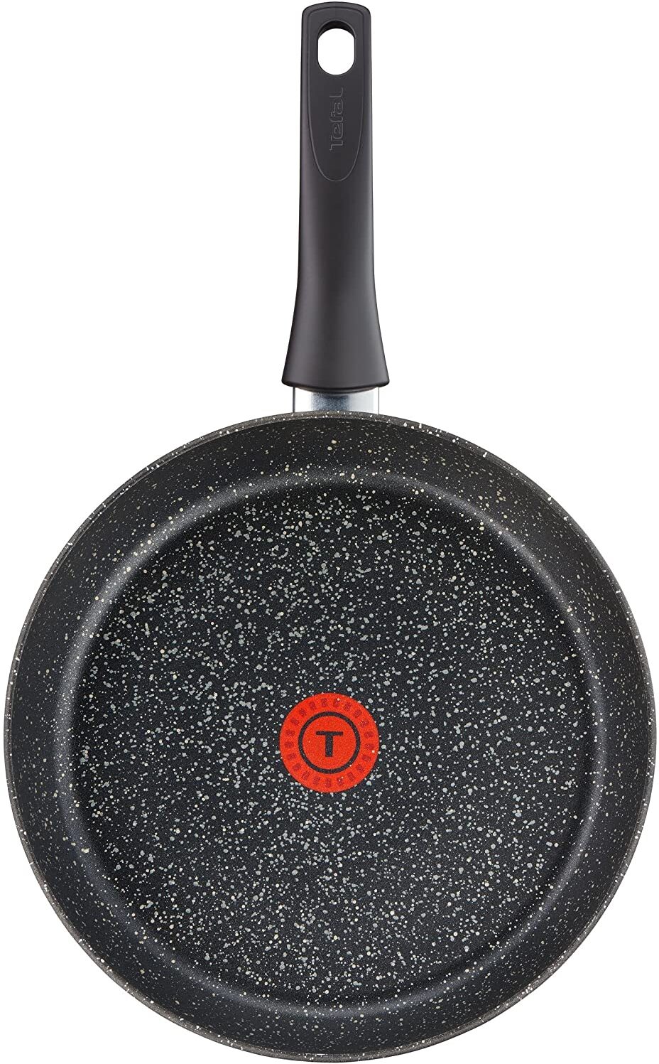 TEFAL AUTHENTIC BRATPFANNE 30 cm | attraktiver Stone-Effekt | Widerstandsfähige Antihaft-Versiegelung