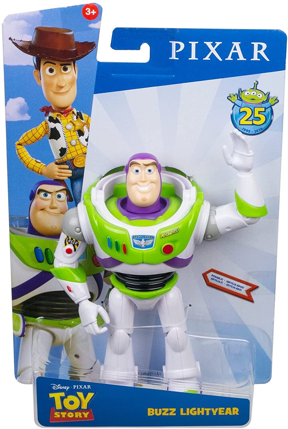 Disney Pixar Toy Story GDP69 - Buzz Lightyear Figur, 18 cm, Spielzeug Actionfigur, tolles Geschenk für Sammler und Kinder ab 3 J