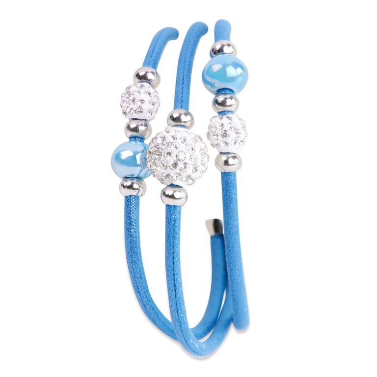 IRINA Armband in Blau mit Straß ornamenten