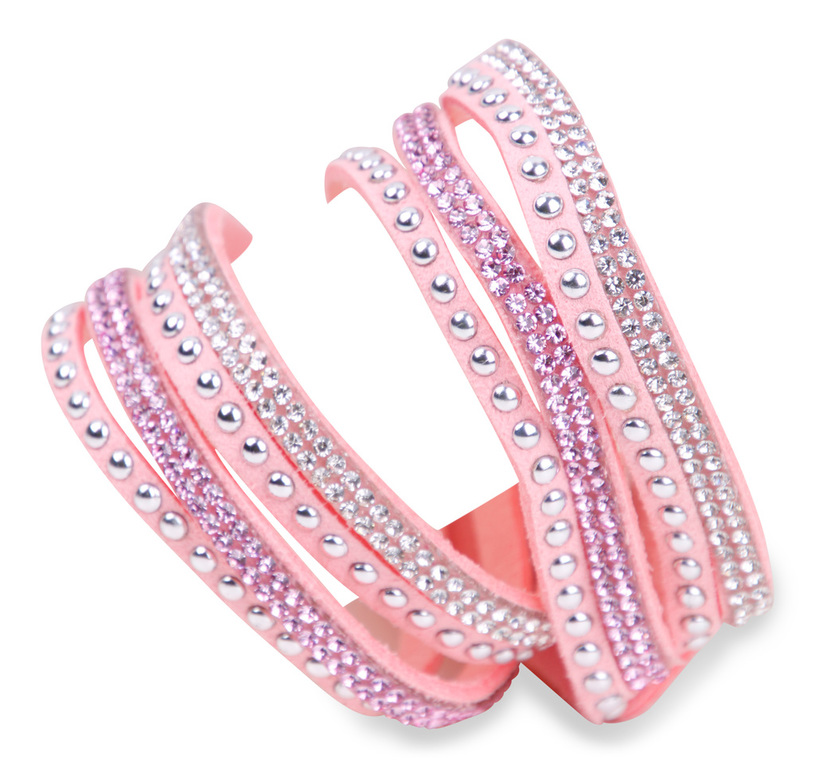 IRINA Damen Strass Armband Wickelarmband