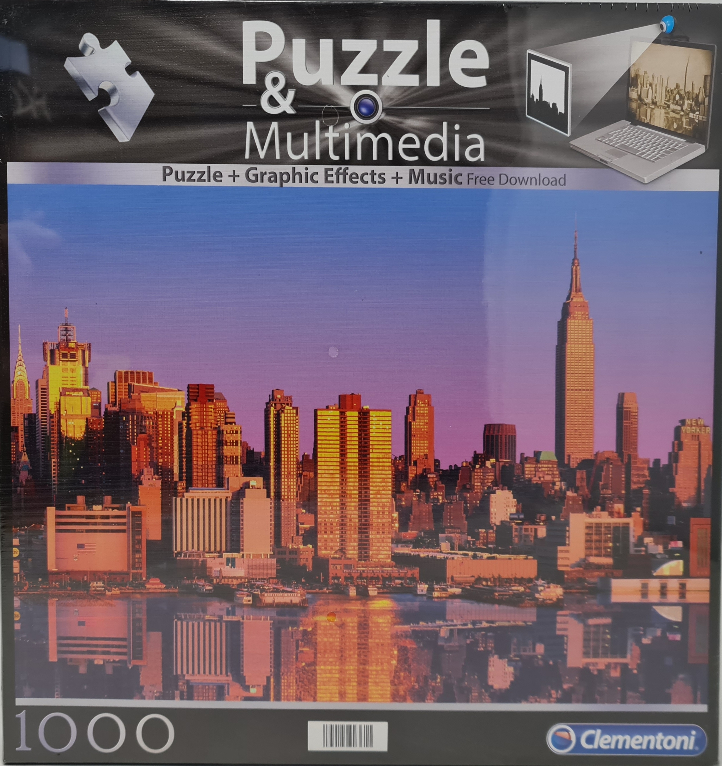 Clementoni 99361 -Multimedia Puzzle 1000 Teile, New York