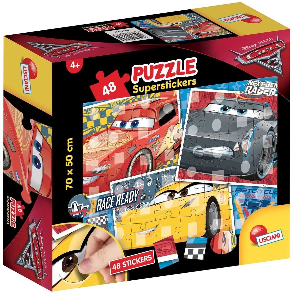 Lisciani Spiele 60795.0 – Puzzle Superstickers Cars 3