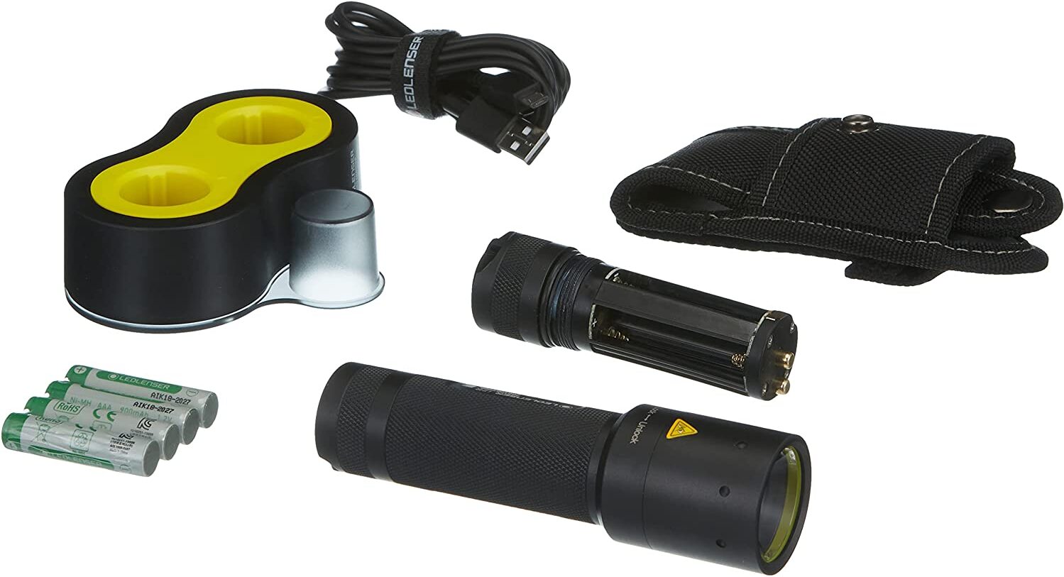 Ledlenser i7DR LED Akku Profi Taschenlampe, 220 Lumen, 30 Stunden Laufzeit, robustes Gehäuse, fokussierbar, inkl. zwei Akkus