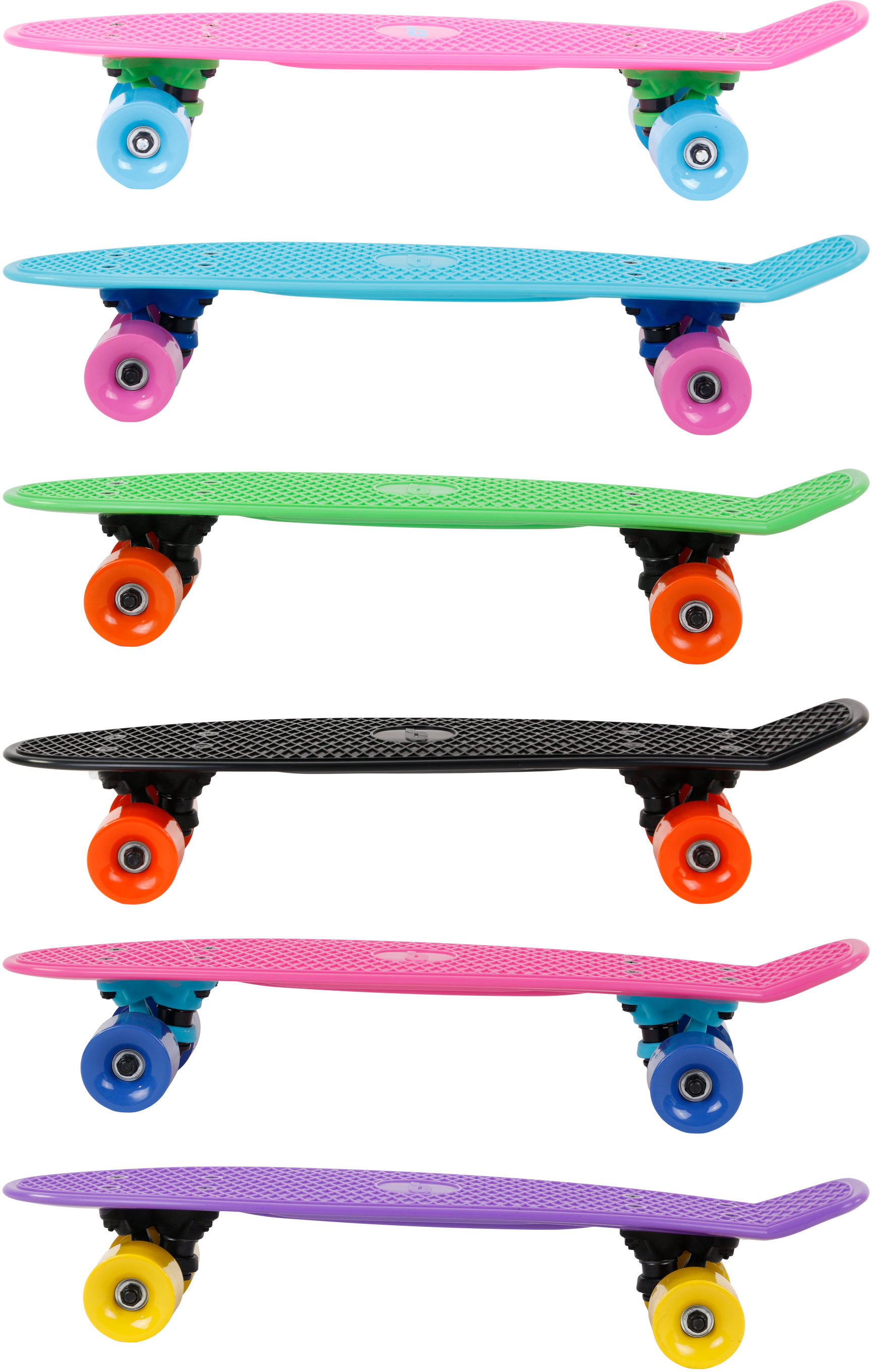 Skateboard Cruiser Mini Board, Retro-Style für Kinder & Jugendliche