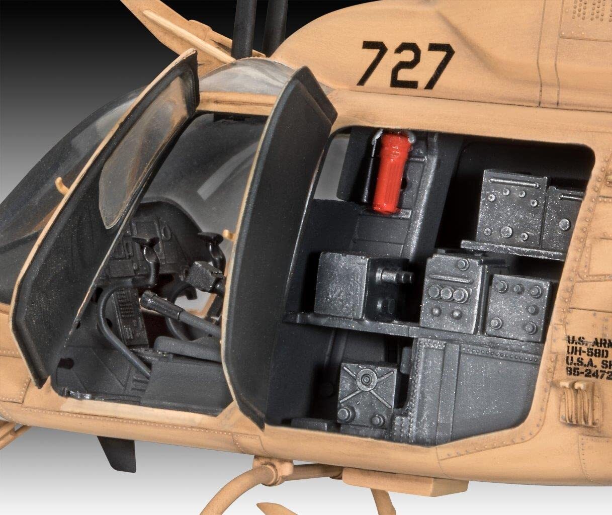 Revell REV-03871 OH-58 Kiowa, 1:35 Modelmaking, farbig