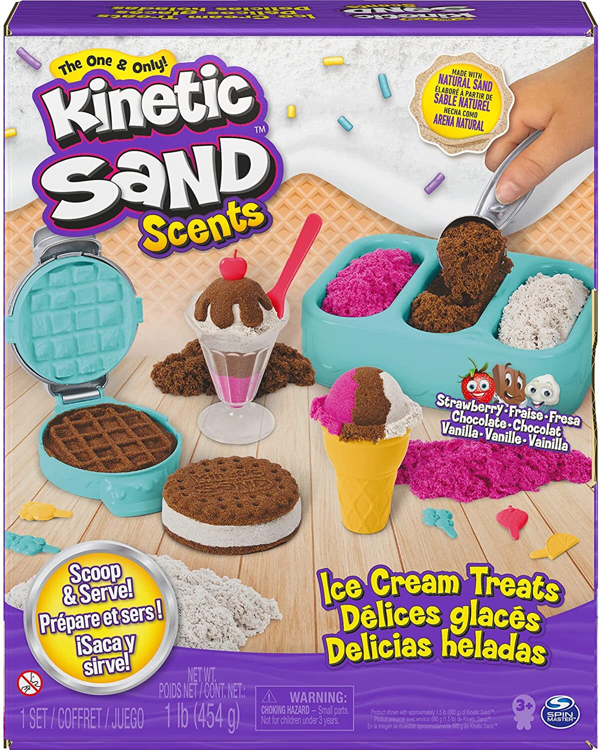 Kinetic Sand Eiscreme Set mit Duftsand