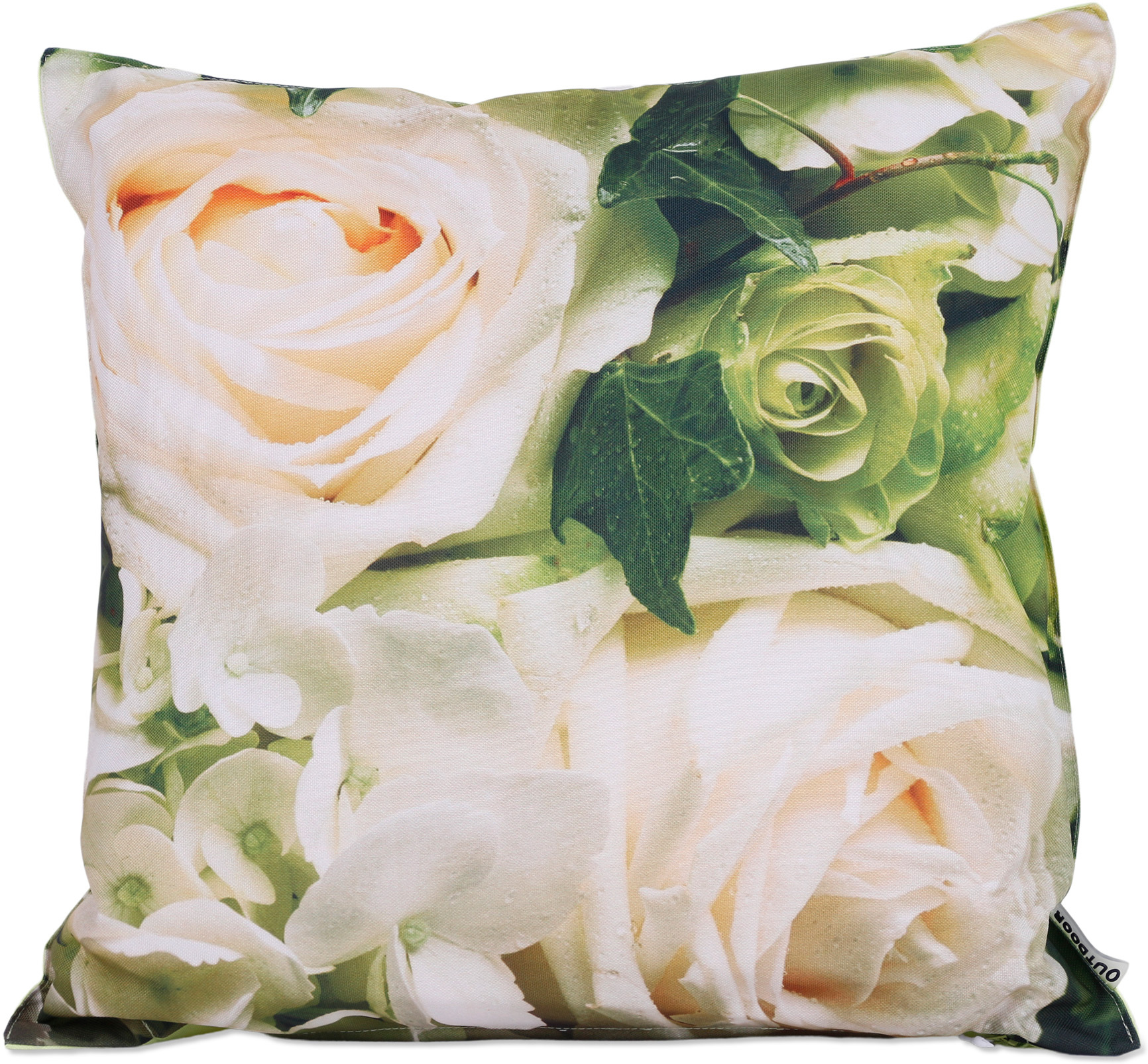Hochwertige Outdoor Kissen mit Digitaldruck Rosen