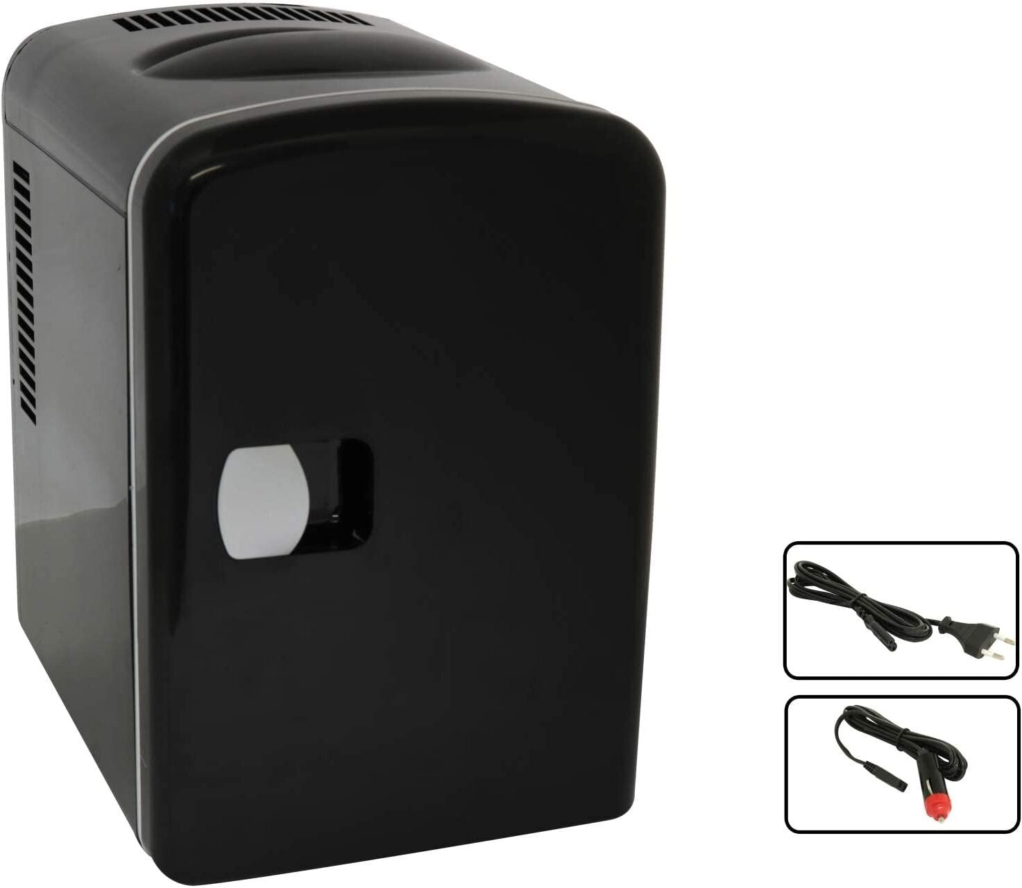 Mini Kühlschrank Deski schwarz 4 Liter kühlt und heizt 12V/220V tragbar