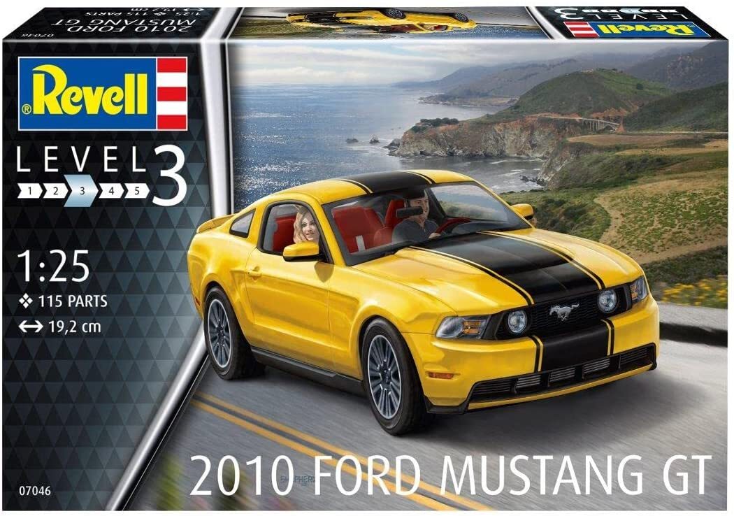 Revell RV07046 7046 07046 2010 Ford Mustang GT Automodell Bausatz 1:25