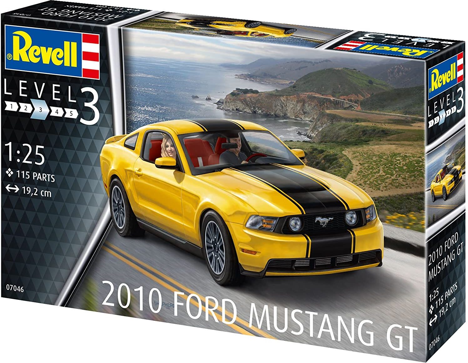 Revell RV07046 7046 07046 2010 Ford Mustang GT Automodell Bausatz 1:25