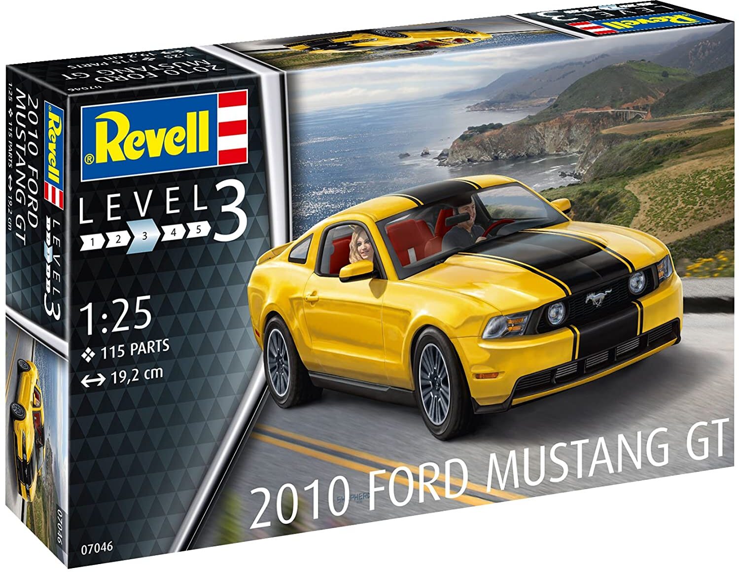 Revell RV07046 7046 07046 2010 Ford Mustang GT Automodell Bausatz 1:25