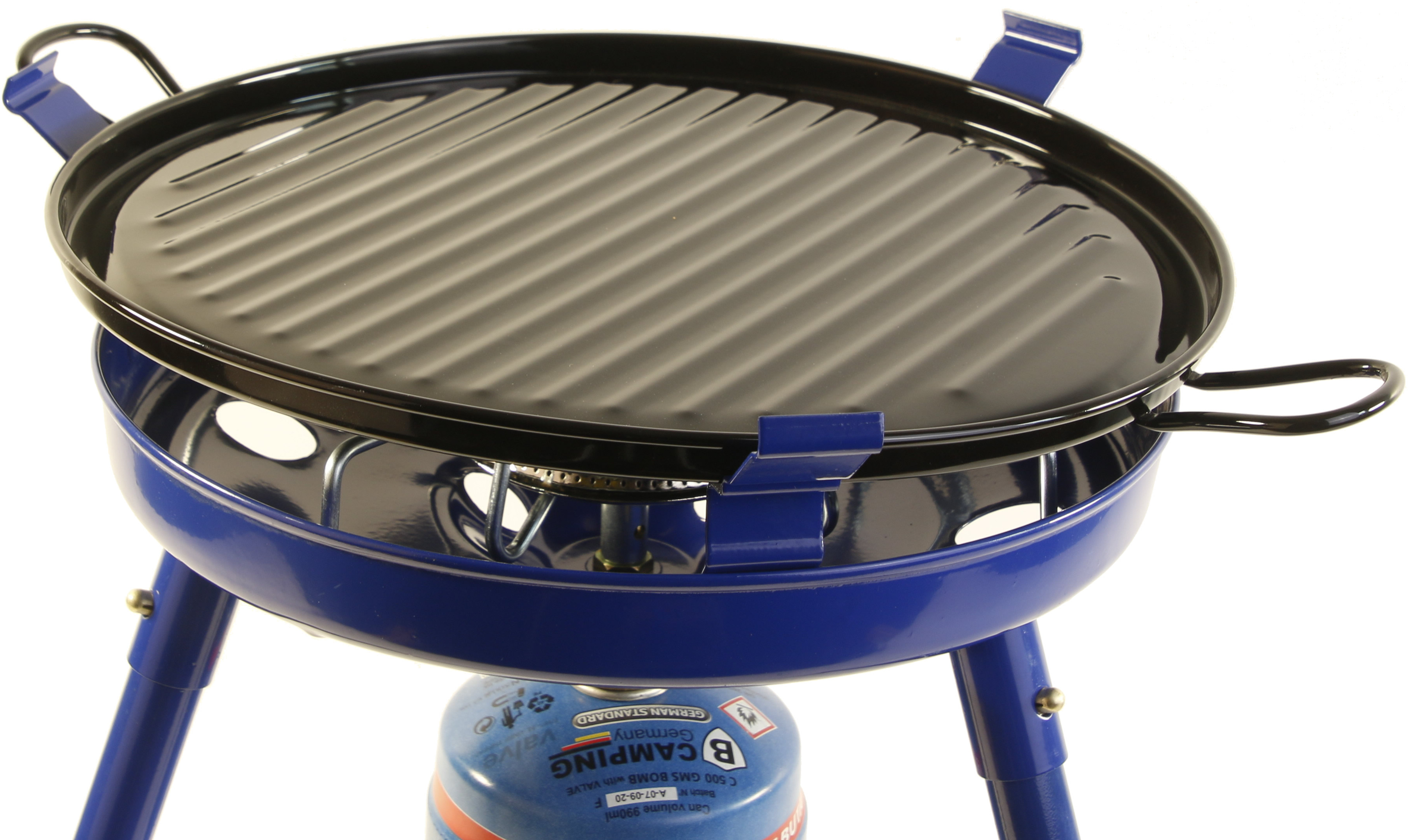 Camping Gasgrill 3in1 - kompatibel mit Schraubventilkartuschen