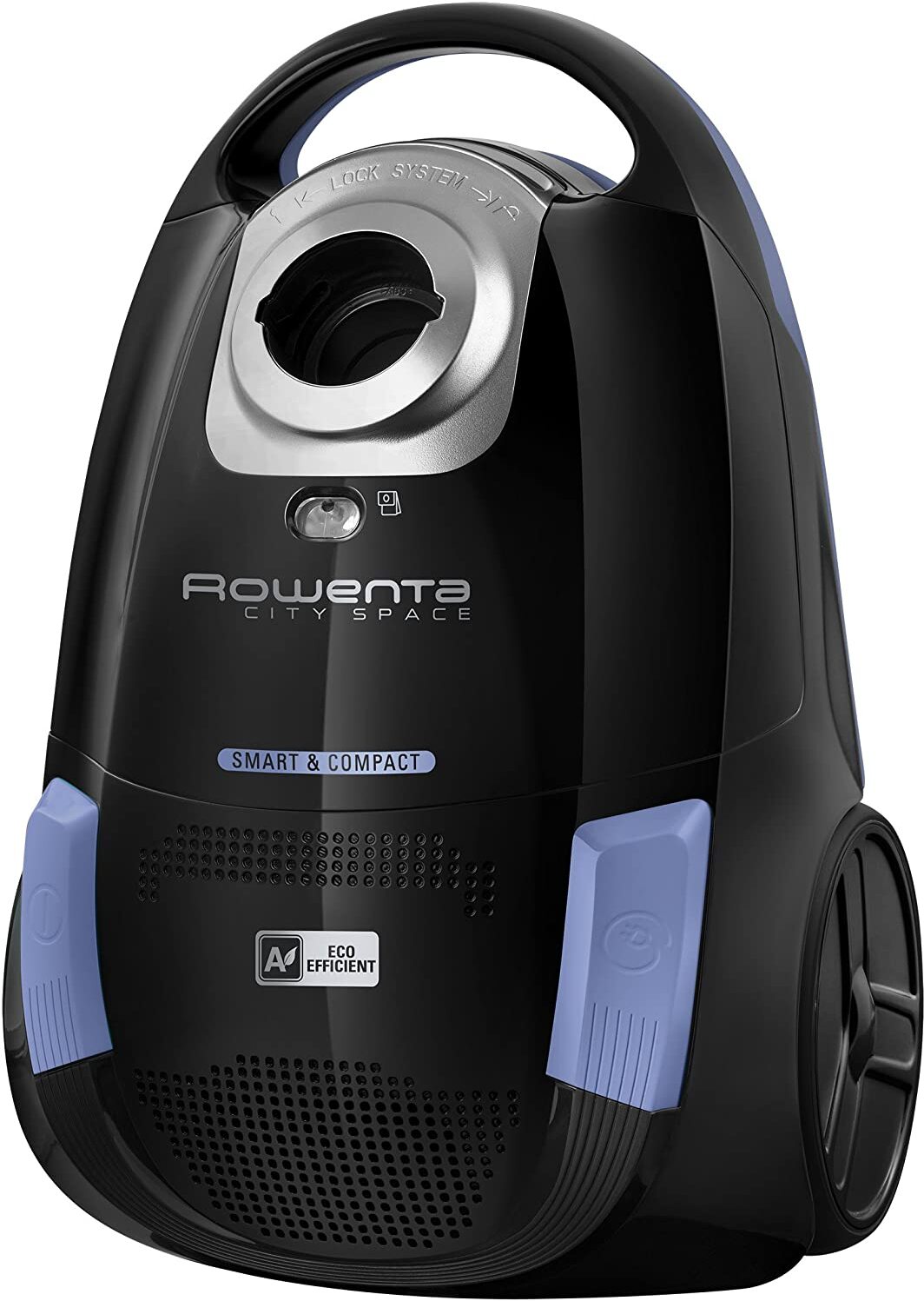 Rowenta City Space RO2611EA Bodenstaubsauger mit Beutel (750 Watt, 2,5 Liter) schwarz/blau