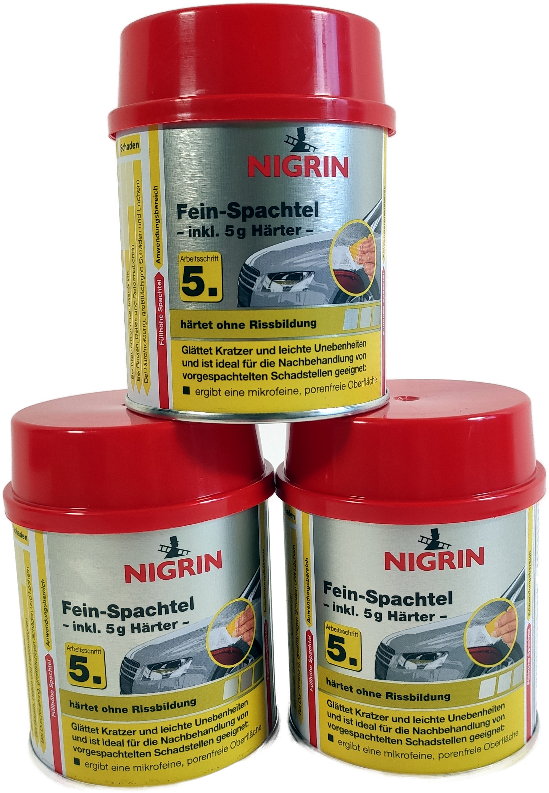 Nigrin Fein Spachtel 74950 250g, 3 Stück