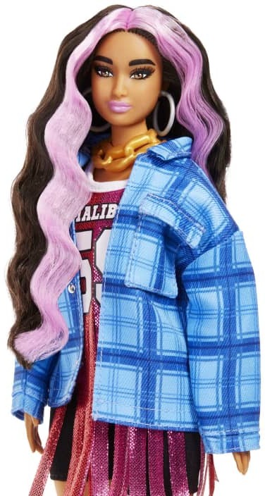 Barbie Extra - Puppe im Basketball Trikog Kleid mit extra langem Haar! (HDJ46)