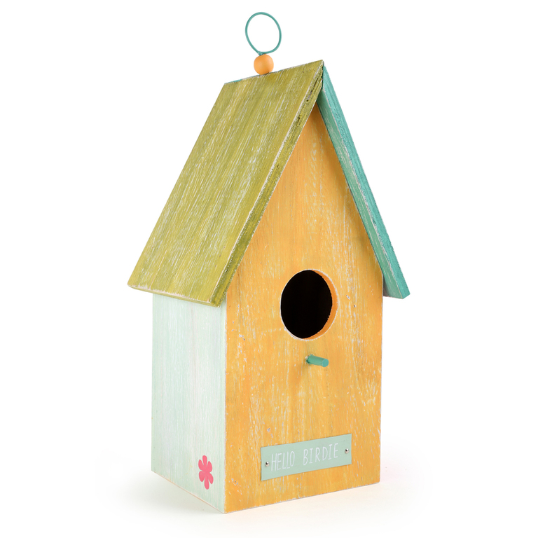 Vogelhaus Hello Birdie mehrfarbig bunt