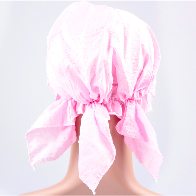 Bandana mit Gummi und kleinen Strasssteinen in rosa