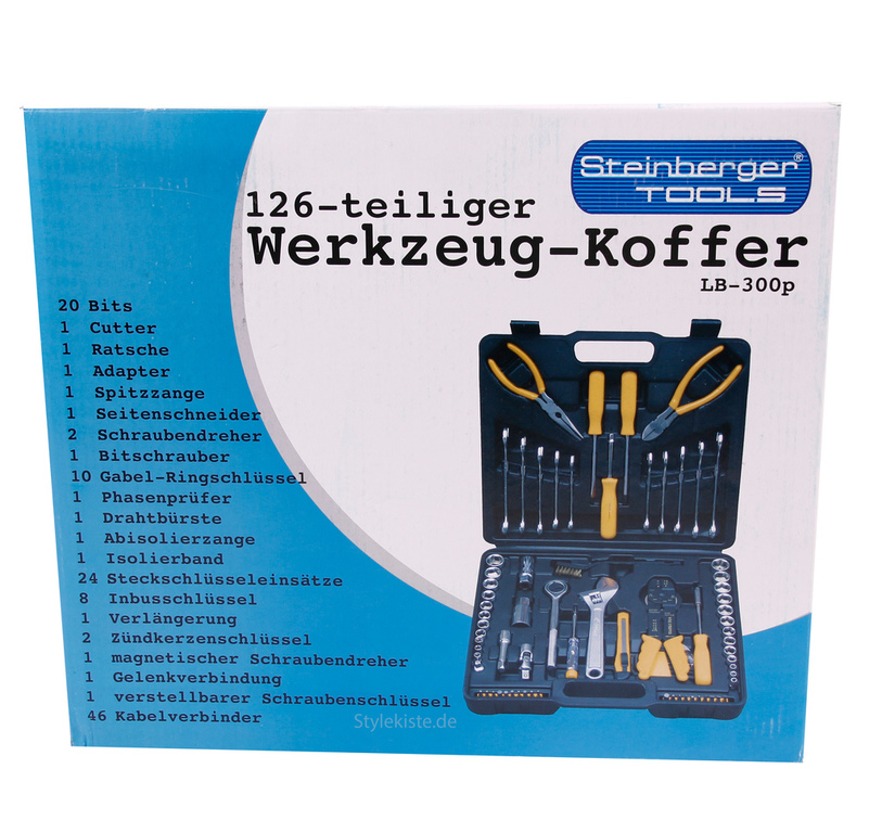 Steinberger Tools Werkzeug-Koffer 126 teilig