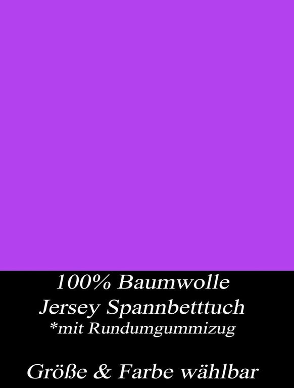 Leonado Vicenti Jersey Spannbettlaken 90/100 X 200 cm violett Spannbetttücher