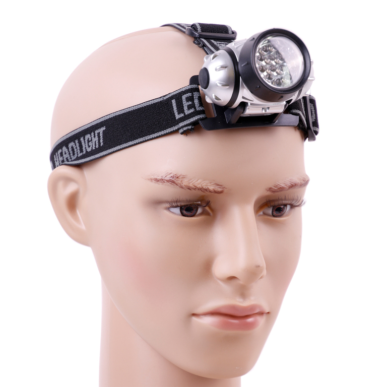LED Stirnlampe - Kopflampe mit 14 LED am Kopfband verstellbar
