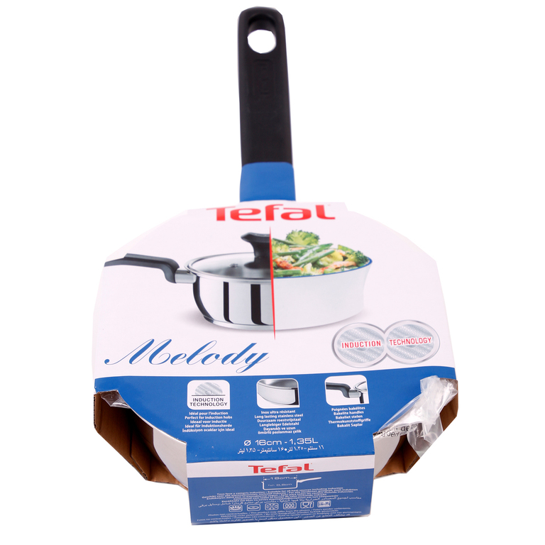 Tefal Melody A73822 Edelstahl Kochtopf Suppentopf 1,35 Liter °16cm