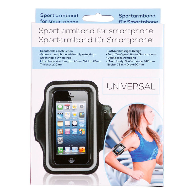 Sport Armband für Smartphone Universal bis 142 x 73 x 10 mm