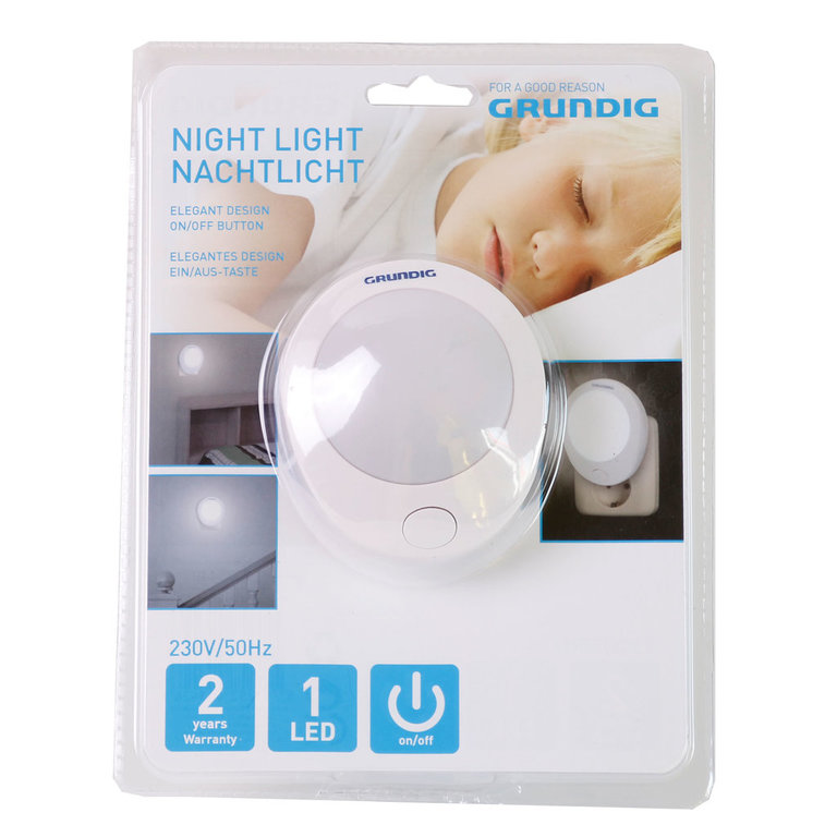 Nachtlicht 1 LED & Switch von Grundig mit Dämmerungssensor