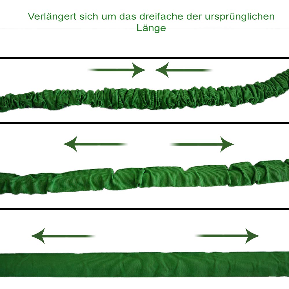 Grafner Flexibler Gartenschlauch Klickanschlüssen grün 30 meter