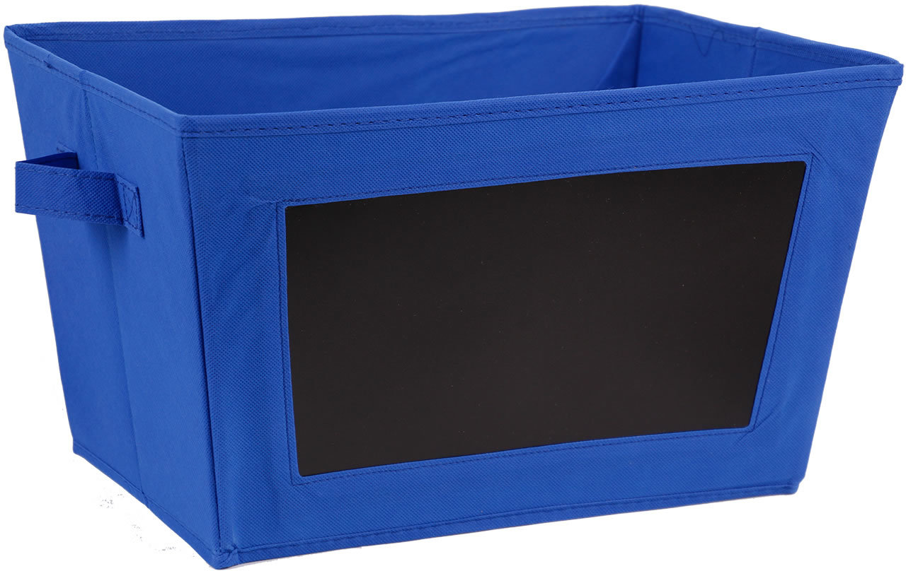 Aufbewahrungsbox Kiste mit beschreibbarer Kreidetafel in Verschiedenen Farben