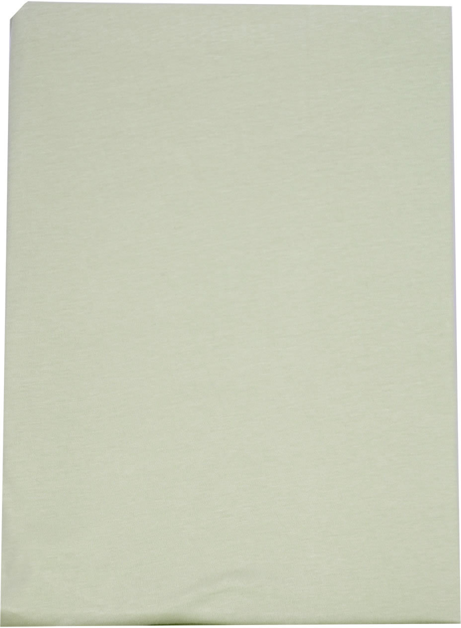 Home Ideas  Jersey Spannbettlaken 90 - 100 x 200cm - 100% Baumwolle mittel grün