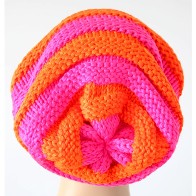 Neonfarbige oversize Strickbeanies für Sie und Ihn