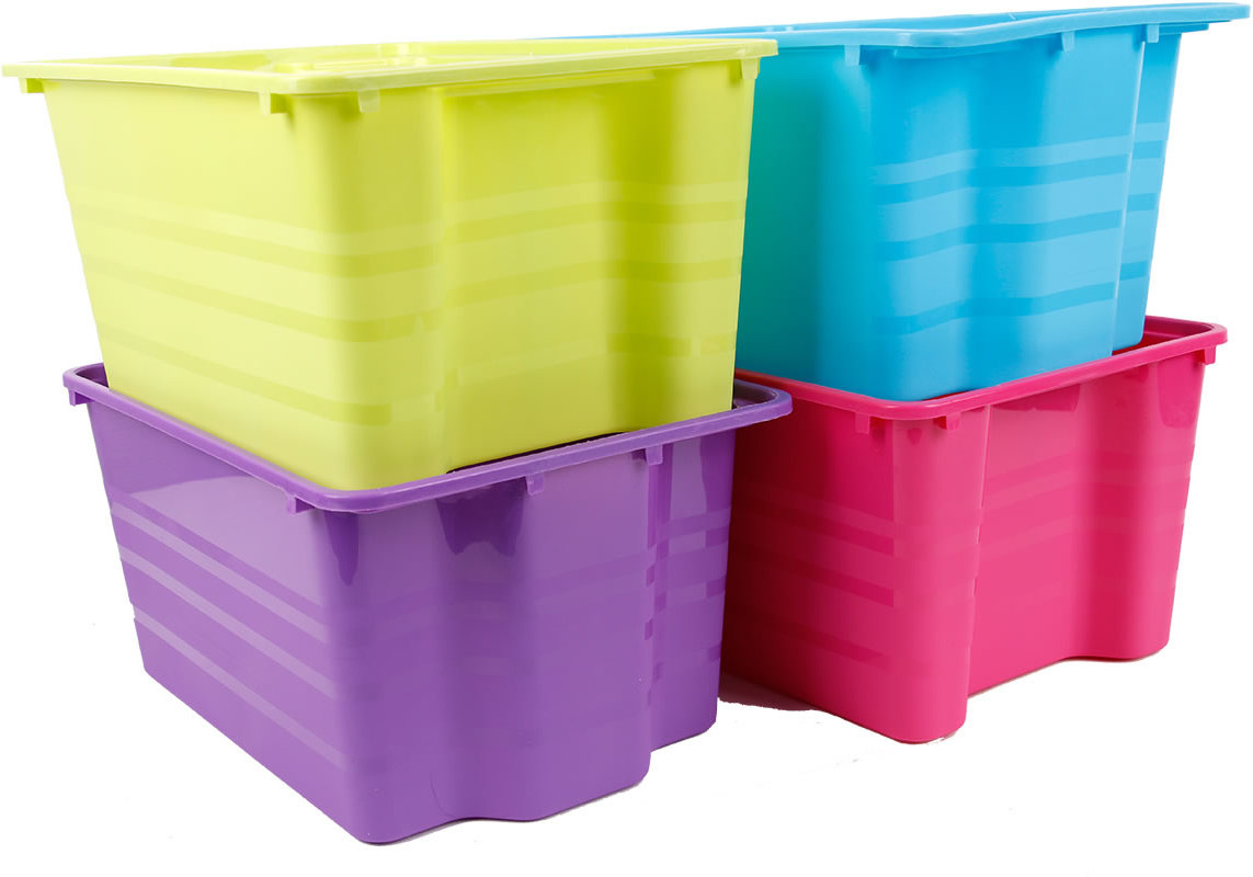 Schicke Aufgewahrungsbox in vier verschiedenen Farben