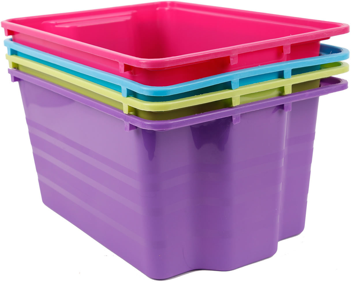 Schicke Aufgewahrungsbox in vier verschiedenen Farben