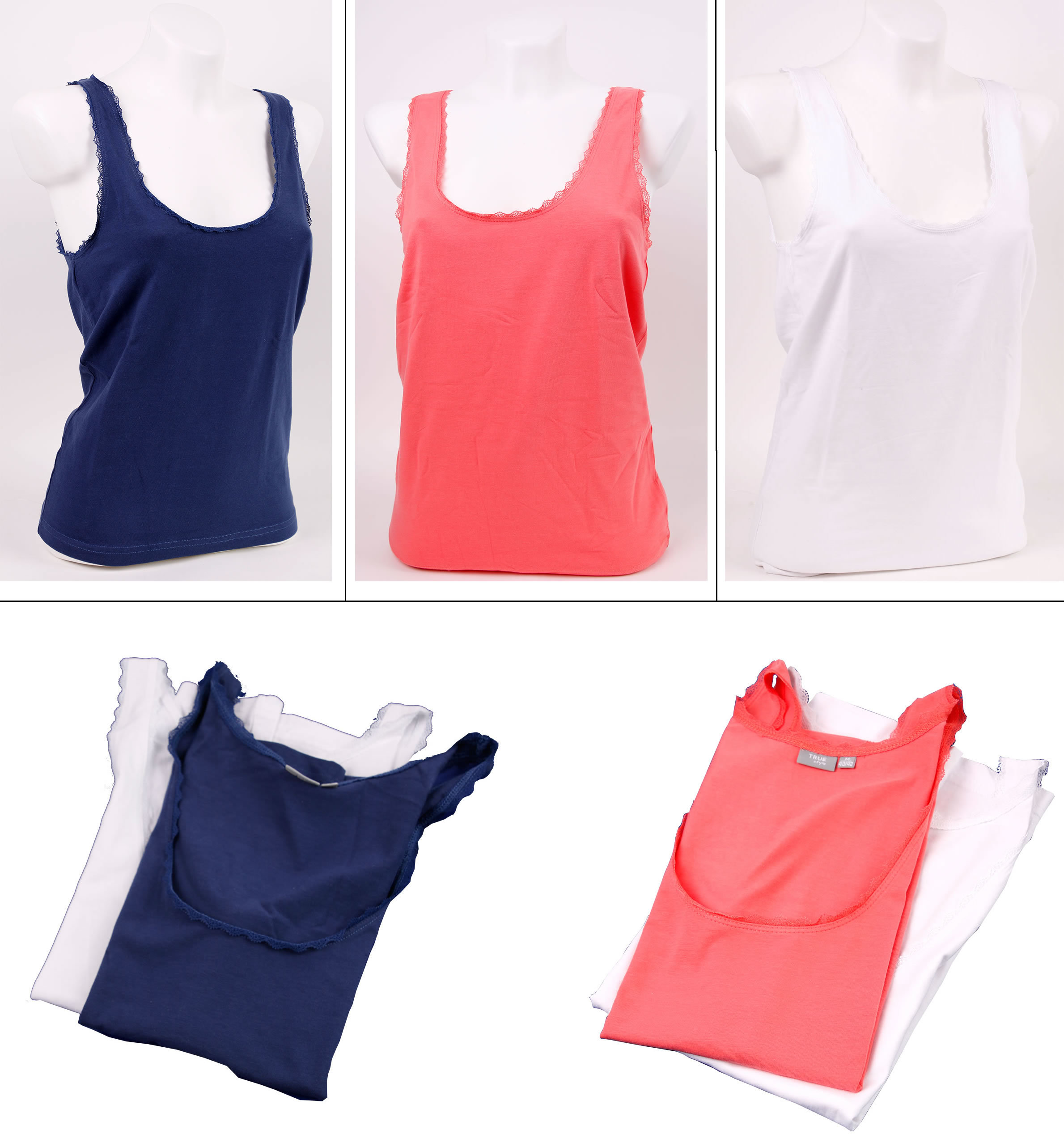 Damen Unterhemd 2er Pack in verschiedenen Farben