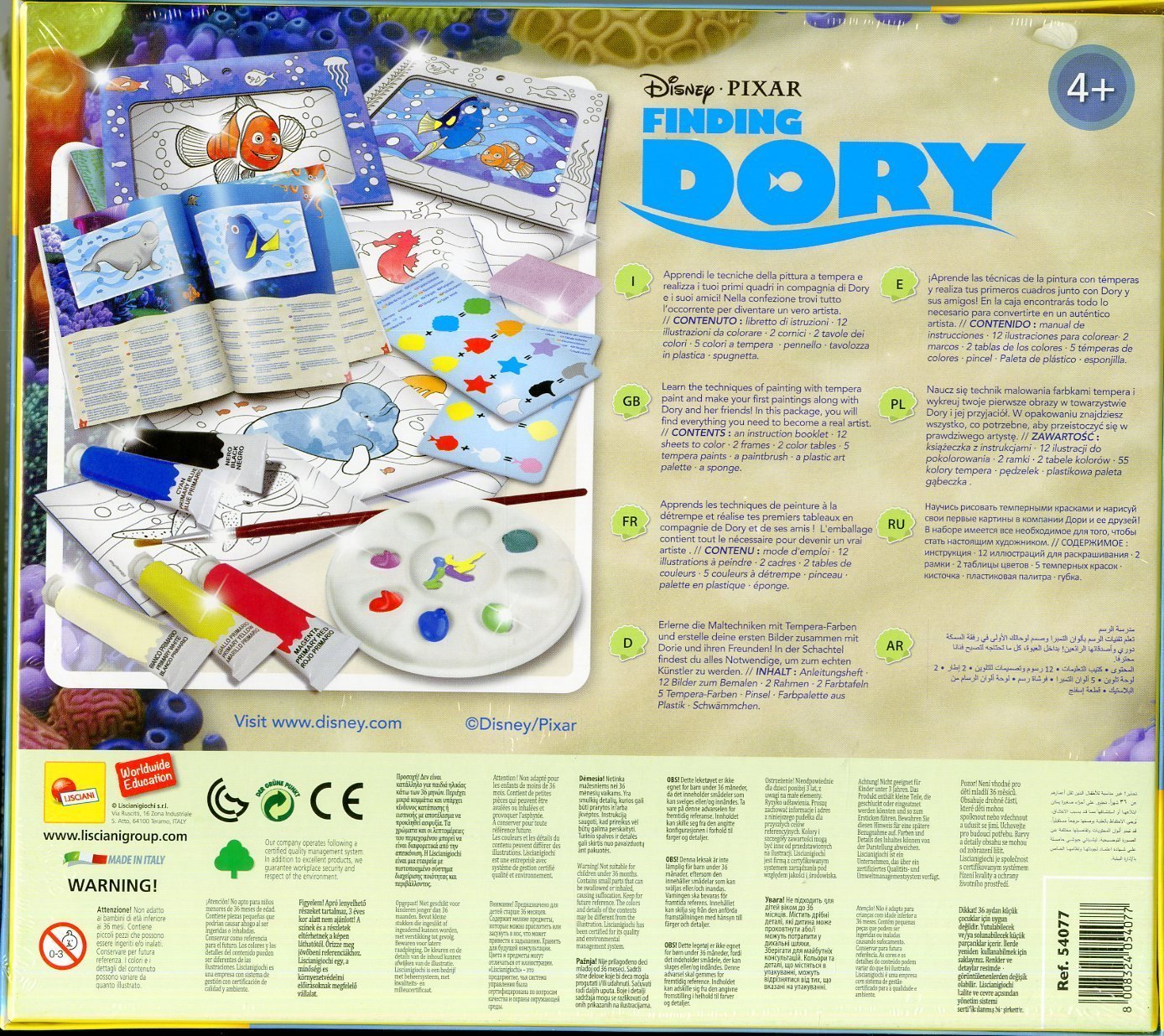 Lisciani 54077 Dory Painting School, Kinderspiel