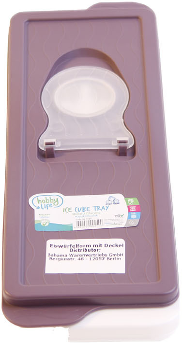 Eiswürfelform aus Kunststoff in verschiedenen Farben