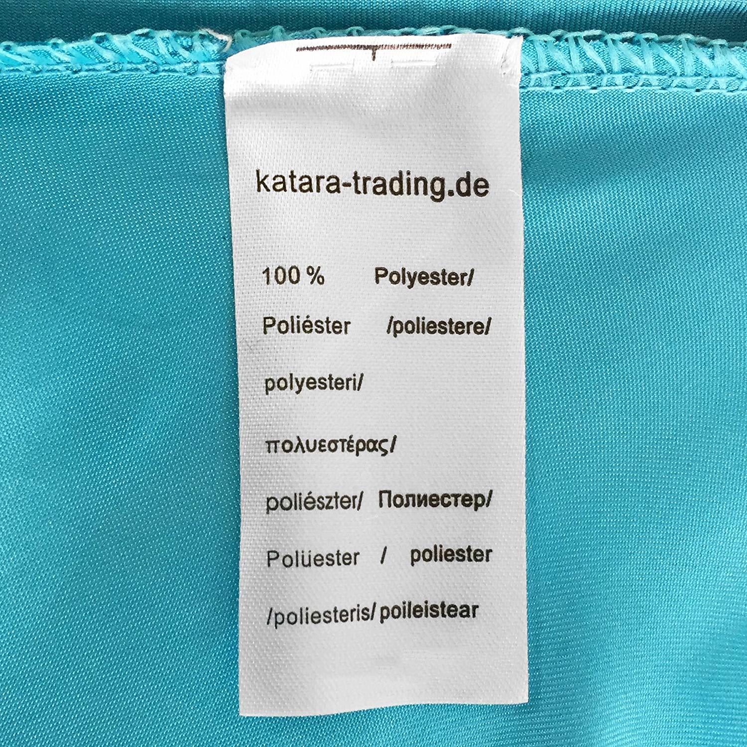 Katara 1099 - Frozen ELSA Eiskönigin Kleid Kostüm Verkleidung, Mädchen Kind, Fasching Karneval